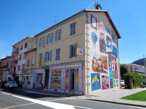 Pignon peinture murale Oyonnax - Maison de l'Habitat du Haut-Bugey